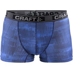 Craft Męskie Bokserki Greatness 3", Niebieskie Z Nadrukiem, M. Bielizna termoaktywna męska marki Craft. W wyprzedaży za 59.00 zł.