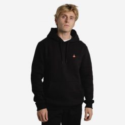 Bluza na deskorolkę z wytrzymałego materiału HD500 czarna. Czarne bluzy nierozpinane męskie Decathlon, m, bez wzorów, z bawełny, sportowe, bez ramiączek, bez kaptura. Za 139.99 zł.
