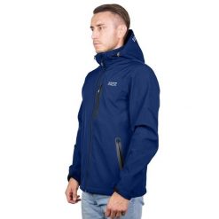 Kurtka softshell męska Pros Sport SOFTGRIT. Niebieskie kurtki softshell męskie Pros, m, bez wzorów, z softshellu, bez kaptura, trekkingowe. Za 299.00 zł.