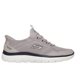Sneakersy Skechers Summits Top Rate. Szare buty sportowe na co dzień męskie Skechers, m, bez wzorów, bez ramiączek, bez kaptura. W wyprzedaży za 307.00 zł.