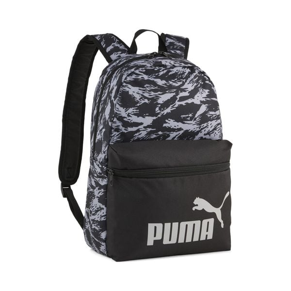 Plecak PUMA Phase z nadrukiem na całej powierzchni 22 l PUMA. Czarne plecaki męskie Puma, bez wzorów. Za 109.00 zł.