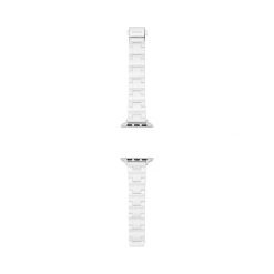 Wymienny pasek do zegarka Apple Watch Fossil. Szare paski męskie Fossil, bez wzorów. Za 359.99 zł.