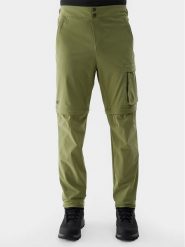 4F Spodnie outdoor 4FWSS24TFTRM485 Zielony Regular Fit. Zielone długie spodnie sportowe męskie 4f, bez wzorów, z syntetyku, outdoorowe. Za 199.99 zł.
