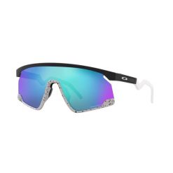 Okulary przeciwsłoneczne szklane Oakley BXTR Prizm. Czarne okulary przeciwsłoneczne męskie Oakley, bez wzorów, sportowe, szklane. W wyprzedaży za 640.35 zł.