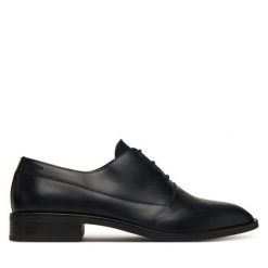 Półbuty Calvin Klein. Czarne eleganckie półbuty męskie Calvin Klein, wizytowe, bez obcasa, bez zapięcia. Za 589.99 zł.