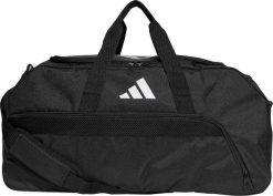 Adidas Torba sportowa Tiro League Duffel Medium czarna 39.5 l (HS9749). Czarne torby sportowe męskie ADIDAS, bez wzorów. Za 107.58 zł.