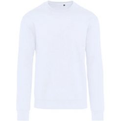 Bluza Unisex Dla Dorosłych Z Bawełny Ringspun Bez Metki. Białe bluzy nierozpinane męskie SG, m, bez wzorów, z bawełny, bez ramiączek, bez kaptura. Za 92.99 zł.