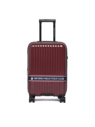 Beverly Hills Polo Club Walizka kabinowa CEO-BHPC-S-007-08-BURGUNDY Bordowy. Czerwone walizki męskie Beverly Hills Polo Club, bez wzorów, z tworzywa sztucznego. Za 299.99 zł.
