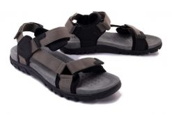 GEOX U3524A 00011 C3009 military, sandały męskie. Szare sandały męskie Geox, bez zapięcia. Za 189.95 zł.
