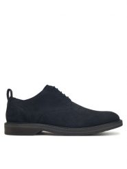 Clarks Półbuty Aldwin Lace 26183251 Granatowy. Niebieskie codzienne półbuty męskie Clarks, bez wzorów, ze skóry, bez obcasa, bez zapięcia. Za 409.99 zł.