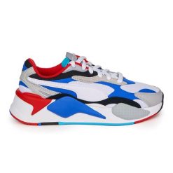 PUMA RS-X Puzzle Sneakersy Unisex - Fluo Niebieskie. Czerwone buty do biegania męskie Puma, bez wzorów, bez zapięcia, do biegania. Za 333.99 zł.