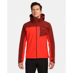 Męska kurtka softshell Kilpi RAVIO-M. Czerwone kurtki softshell męskie Kilpi, m, bez wzorów, z softshellu, bez kaptura, trekkingowe. Za 318.77 zł.