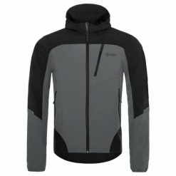 Męska kurtka softshell Kilpi NEATRIL-M. Szare kurtki softshell męskie Kilpi, m, bez wzorów, z softshellu, bez kaptura, trekkingowe. W wyprzedaży za 308.00 zł.