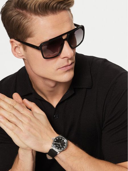 BOSS Zegarek Candor 1514075 Czarny. Czarne, analogowe zegarki męskie Boss. Za 509.99 zł.