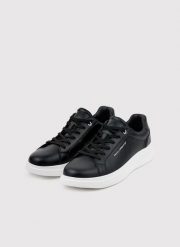 PAKO LORENTE – Czarne sneakersy męskie. Czarne buty sportowe na co dzień męskie Pako Lorente, m, bez wzorów, sportowe, bez ramiączek, bez kaptura. Za 199.99 zł.