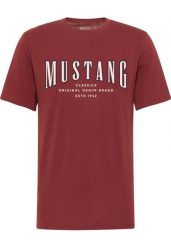 Męski T-Shirt Mustang Style Alex Russet Brown 1017335 8338. Brązowe t-shirty męskie Mustang, m, bez wzorów, bez kołnierzyka, bez ramiączek. Za 69.99 zł.