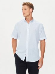 Tommy Hilfiger Koszula MW0MW35323 Błękitny Regular Fit. Niebieskie koszule męskie Tommy Hilfiger, m, bez wzorów, z bawełny, bez kołnierzyka, bez ramiączek. Za 299.99 zł.