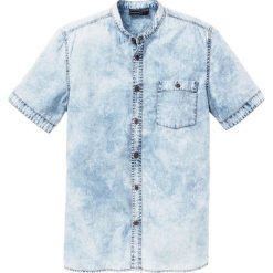 Koszula dżinsowa z krótkim rękawem Slim Fit bonprix niebieski "moon". Koszule męskie marki bonprix. Za 79.99 zł.