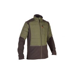 Kurtka myśliwska SG500 HYBRID. Brązowe kurtki męskie SOLOGNAC, z tkaniny. Za 149.99 zł.