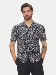 Lindbergh Koszula 30-203717 Granatowy Relaxed Fit. Niebieskie koszule męskie Lindbergh, l, bez wzorów, z wiskozy, bez kołnierzyka, bez ramiączek. Za 119.99 zł.