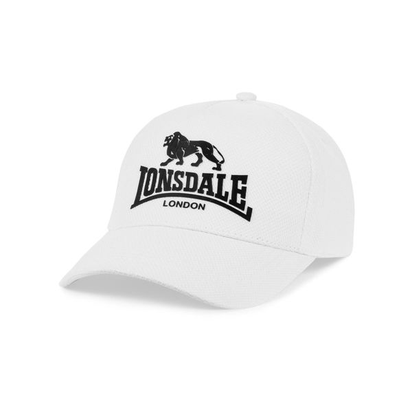 Czapka Lonsdale Beckbury. Białe czapki męskie Lonsdale, bez wzorów, sportowe. Za 149.50 zł.