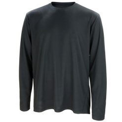 T-shirt Unisex Dla Dorosłych Z Długim Rękawem Performance. Czarne koszulki męskie z długim rękawem SPIRO, xl, bez wzorów, sportowe, bez kołnierzyka, bez ramiączek. Za 63.99 zł.