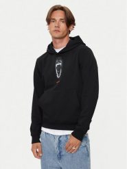 Hugo Bluza Dartchon 50525054 Czarny Regular Fit. Czarne bluzy nierozpinane męskie Hugo, m, bez wzorów, z bawełny, bez ramiączek, bez kaptura. Za 489.99 zł.