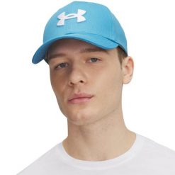 Czapka z daszkiem męska Under Armour Blitzing. Białe czapki męskie Under Armour, bez wzorów, sportowe. Za 107.16 zł.