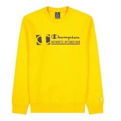 Bluza sportowa męska Champion 217995YS113. Żółte bluzy nierozpinane męskie CHAMPION, l, bez wzorów, sportowe, bez ramiączek, bez kaptura. Za 227.00 zł.