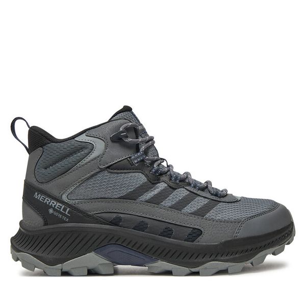 Trekkingi Merrell. Szare buty trekkingowe męskie Merrell, bez wzorów, z gore-texu, bez zapięcia, trekkingowe, gore-tex. Za 549.99 zł.