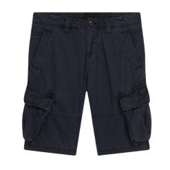 Spodenki cargo Superdry Core. Niebieskie szorty męskie Superdry., bez wzorów, z bawełny, vintage. W wyprzedaży za 277.45 zł.