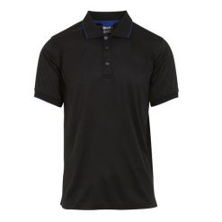 Koszulka Polo Męska Z Krótkim Rękawem. Czarne koszulki polo męskie Regatta, m, bez wzorów, bez kołnierzyka, bez ramiączek. Za 67.99 zł.
