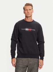 Tommy Hilfiger Bluza MW0MW35541 Granatowy Regular Fit. Niebieskie bluzy nierozpinane męskie Tommy Hilfiger, m, bez wzorów, z syntetyku, bez ramiączek, bez kaptura. Za 309.99 zł.