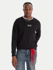 Kappa Bluza Authentic Nymphe 321Y1MW Czarny Comfort Fit. Czarne bluzy nierozpinane męskie Kappa, l, bez wzorów, z bawełny, bez ramiączek, bez kaptura. Za 279.99 zł.