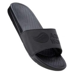 Męskie Klapki Rebin. Czarne buty trekkingowe męskie AQUAWAVE, bez wzorów, bez zapięcia, trekkingowe. Za 88.99 zł.