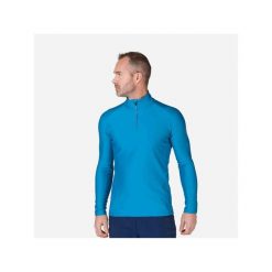 Bluza narciarska męska Rossignol CLASSIQUE 1/2 Zip termo niebieska. Niebieskie bielizna termoaktywna męska Rossignol, m, bez wzorów, sportowe, bez ramiączek, bez kaptura. Za 209.99 zł.