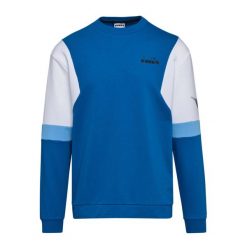 Bluza męska DIADORA SWEATSHIRT CREW DIADORA CLUB. Niebieskie bluzy nierozpinane męskie Diadora, m, bez wzorów, bez ramiączek, bez kaptura. Za 99.99 zł.