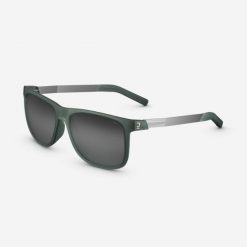 Okulary turystyczne MH 140 Premium kat. 3. Zielone okulary przeciwsłoneczne męskie Decathlon, bez wzorów, sportowe, szklane. Za 129.99 zł.