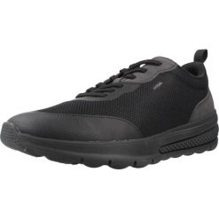 Buty GEOX U ACTIVART Czarny. Czarne buty trekkingowe męskie Geox, bez wzorów, z syntetyku, bez zapięcia, trekkingowe. Za 330.99 zł.