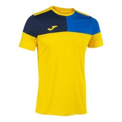 Jersey Joma Crew V. Niebieskie t-shirty sportowe męskie Joma, m, bez wzorów, z jersey, sportowe, bez ramiączek. Za 96.95 zł.