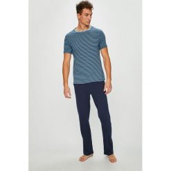Tommy Hilfiger - Piżama. Szare piżamy męskie Tommy Hilfiger, z bawełny, z okrągłym kołnierzem. Za 269.90 zł.