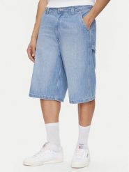 Lee Szorty jeansowe Carpenter 112364163 Niebieski Loose Fit. Niebieskie szorty męskie Lee, bez wzorów, z bawełny. Za 179.99 zł.
