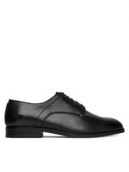 Tommy Hilfiger Półbuty Hilfiger Thunit FM0FM05533 Czarny. Czarne eleganckie półbuty męskie Tommy Hilfiger, ze skóry, wizytowe, bez obcasa, bez zapięcia. Za 459.99 zł.