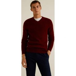 Mango Man - Sweter Softy. Brązowe swetry męskie Mango Man, z dzianiny. Za 199.90 zł.