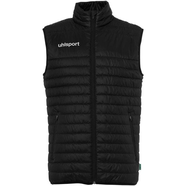 Kurtka puchowa bez rękawów Uhlsport Essential Ultra Lite. Czarne kurtki męskie Uhlsport, bez wzorów, z puchu, sportowe, bez ramiączek, bez kaptura. W wyprzedaży za 256.00 zł.