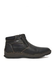 Rieker Botki CEO-05362-00 Czarny. Czarne sztyblety męskie Rieker, ze skóry, bez obcasa, bez zapięcia. Za 369.99 zł.