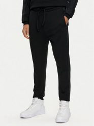 Hugo Spodnie dresowe Tonal Logo 50520501 Czarny Regular Fit. Czarne spodnie dresowe męskie Hugo, bez wzorów, z bawełny. Za 289.99 zł.