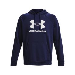 Bluza z kapturem Under Armour Rival Fleece Logo. Białe bluzy nierozpinane męskie Under Armour, xl, bez wzorów, sportowe, bez ramiączek, z kapturem. Za 294.50 zł.