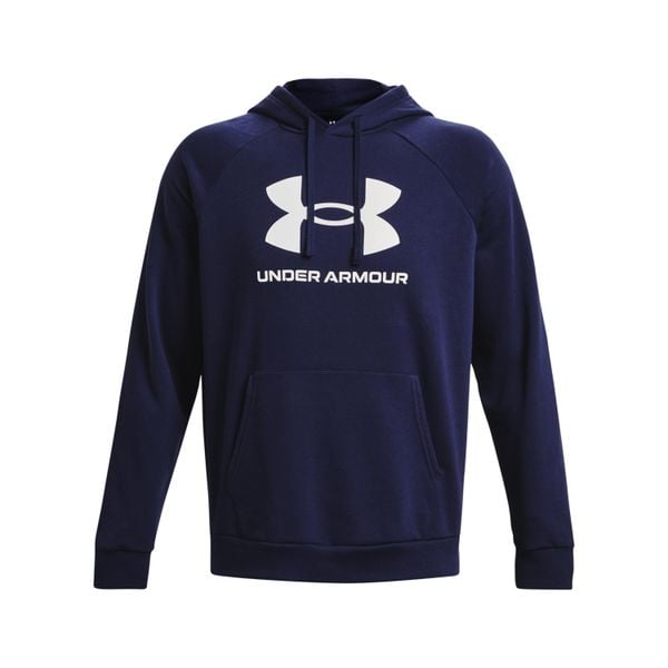 Bluza z kapturem Under Armour Rival Fleece Logo. Białe bluzy nierozpinane męskie Under Armour, xl, bez wzorów, sportowe, bez ramiączek, z kapturem. Za 294.50 zł.
