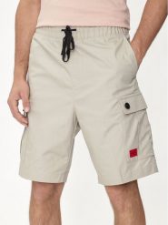 Hugo Szorty materiałowe Garlio242 50510594 Szary Regular Fit. Szare szorty męskie Hugo, bez wzorów, z bawełny. Za 259.99 zł.